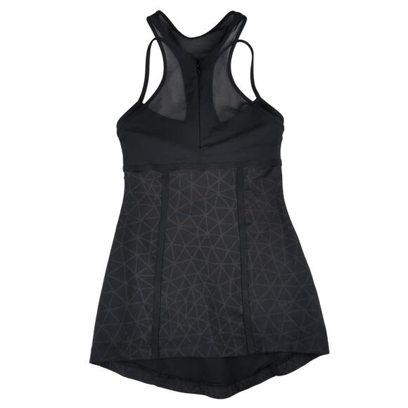 Lululemon Pedal Pace Tank Workout Activewear Black Women's 2 High Neck Zip Front - Picture 1 of 7